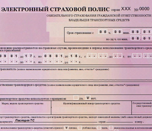 Электронный полис ОСАГО